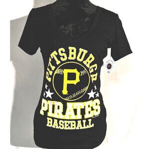 Pittsburgh Pirates Baseball Black T-shirt, Small